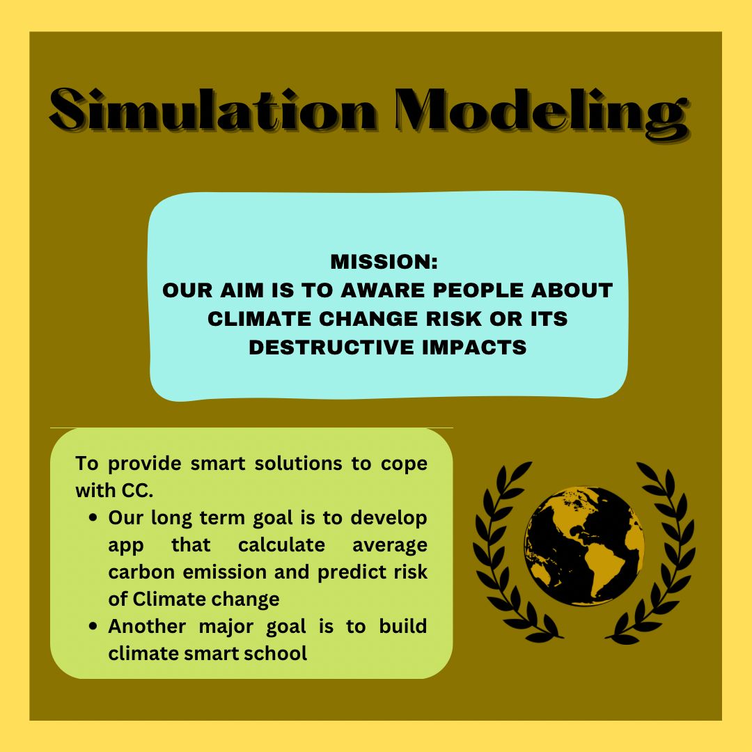simu_modeling's tweet image. Climate Smart Simulation Modeling
#simulation #modeling #climatechange #confrence #cop27 #comingsoon #riskmanagement #riskassessment #plan9 #us #foryou #solutions