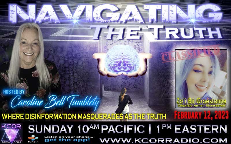 This SUNDAY FEB 12 I will be a guest on Miss Caroline Bell Tumblety’s radio show, NAVIGATING THE TRUTH  with @KCORRadio 😍🤩 I can’t wait!!! I’m so honored!!!