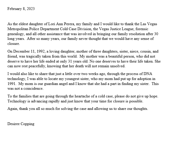 LVMPD On Twitter We Wanted To Share A Letter Written By The Family Of lvmpd-on-twitter-we-wanted-to-share-a-letter-written-by-the-family-of