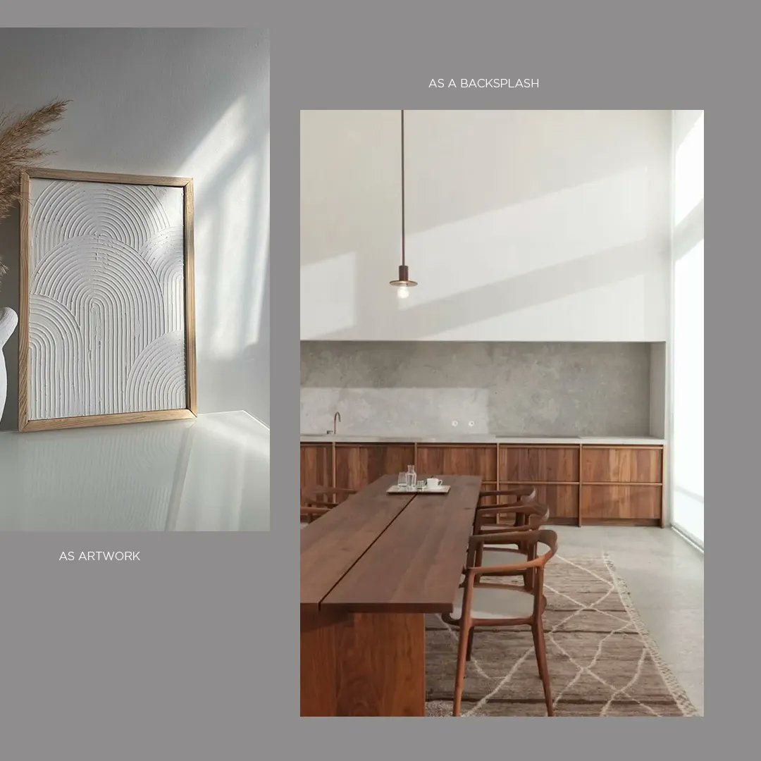 DECOHomesca's tweet photo. Plaster finishes are having a moment and we’re definitely on-board for this 2023 #designforward trend! Create an organic feel in your home with textured paints and rich finishes, generating a refined minimalist aesthetic in your space. #DecoHomes #DecoDecor #DesignTrendsMagazine https://t.co/cpPQraZ9Vx