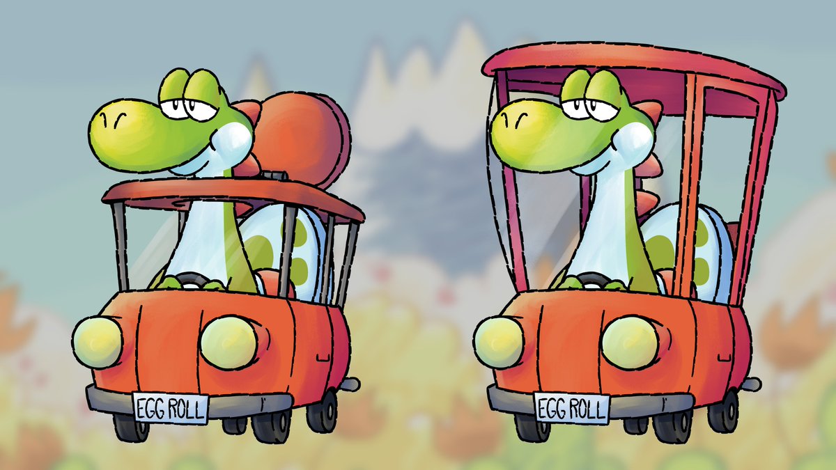 how would he drive a car with a roof?