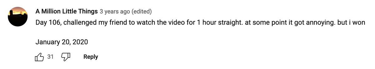 katyilonka's tweet photo. ok i don't spend a lot of time on youtube but i discovered this amazing ... writing project? where someone commented on the same billie eilish remix video every day for a year with a little note about their life 

https://t.co/3OxH2URpCm https://t.co/iBddP2Jm6O