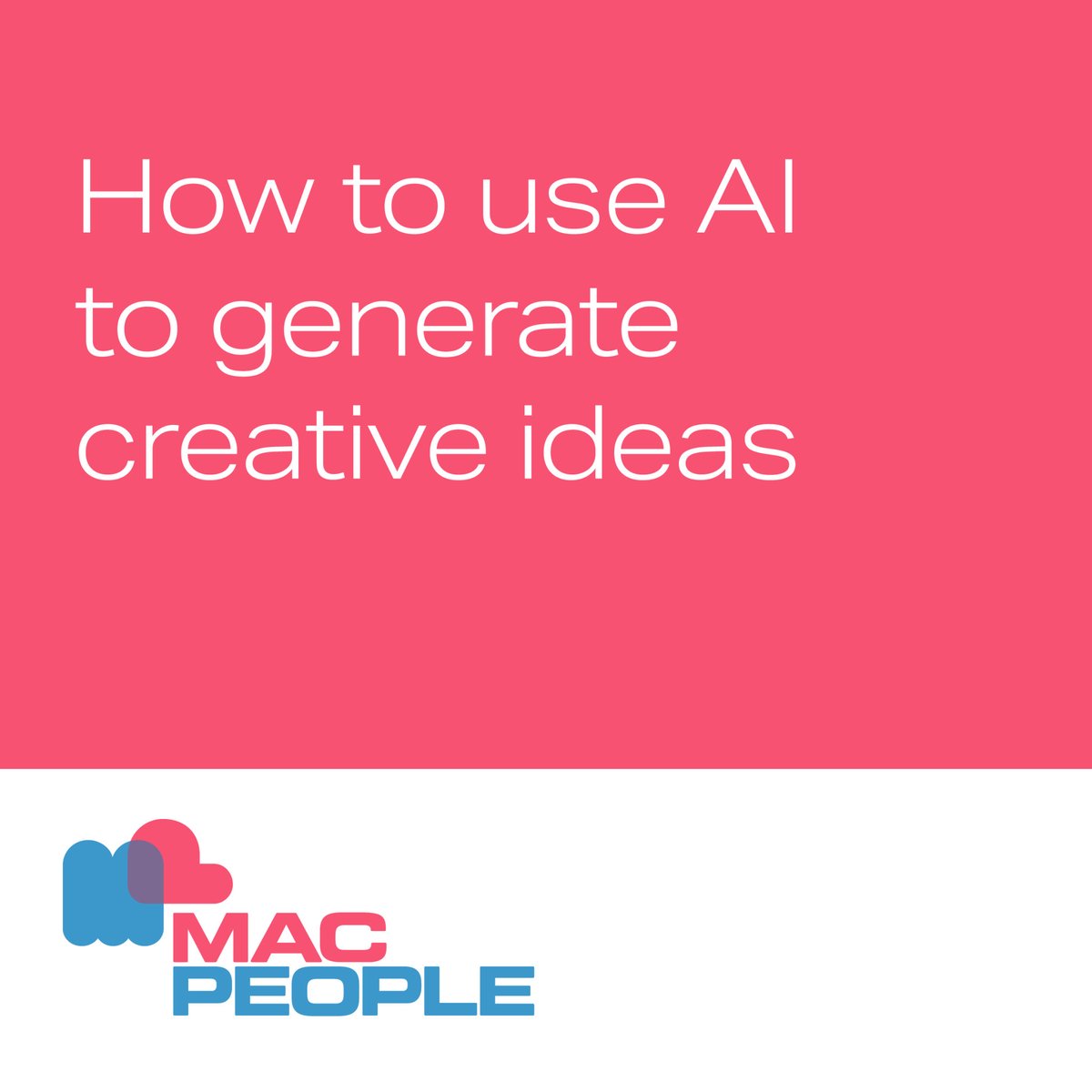 macpeopleREC's tweet photo. Unleash your creativity with AI! Embracing the power of technology can help you unlock innovative ideas in graphic design or marketing.

See what amazing creations you can come up with! 

To prove our point, this caption was written by AI! 🤖

#AICreativity #GraphicDesign https://t.co/mXI0TdxySp