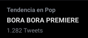 adoreyouamc's tweet photo. ¡El ht es tendencia en Colombia!

BORA BORA PREMIERE https://t.co/3R5CqL64NB