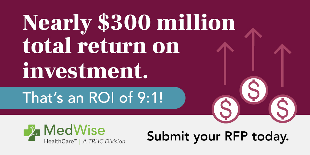 Submit your RFP online now to get the ROI you deserve with MedWise HealthCare. 👉 loom.ly/DuOs_AE

#ROI #HealthPlan #PBM #ManagedCare