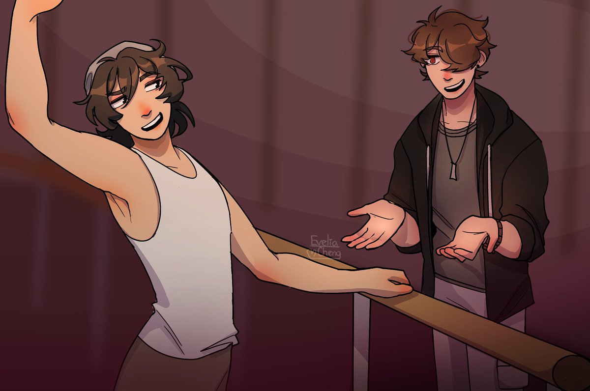 Eve_cng_'s tweet photo. Q es obligado a practicar deportes "masculinos" según su padre. Pero su deseo es ser un bailarín profesional. Por eso, en ciertos días escapa para recibir clases de ballet con el joven y amigable L. 
#LuckityAu #Luckity https://t.co/gEnZR3ubjs