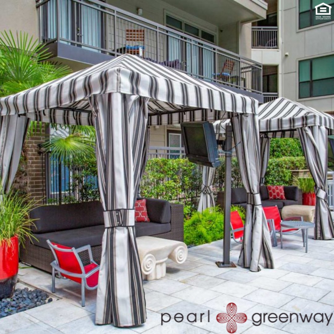 We take relaxation to another level here at Pearl Greenway! 🤩 If you don't feel like going into the pool, you can kick back in the cabanas with TVs! Relax poolside with your favorite movie or show!

Follow us to see more! #PearlGreenway #HoustonLiving #HoustonApartments