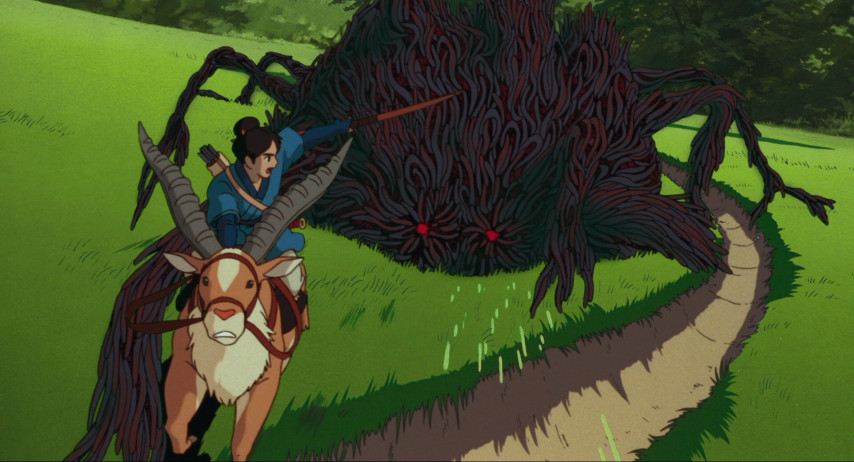 jamesjhaeck's tweet photo. Open-world Zelda continues to wear its Princess Mononoke influences on its sleeve and I couldn't be happier tbh https://t.co/9x6lKH6L34