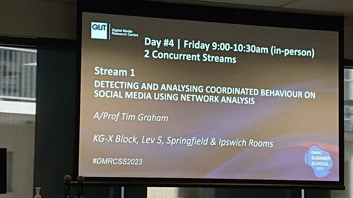 Anthony_htimS's tweet photo. Last day of the QUT Digital Media Research Centre's Summer School... First up 👇

#dmrcss2023 https://t.co/O7FFY35HbG