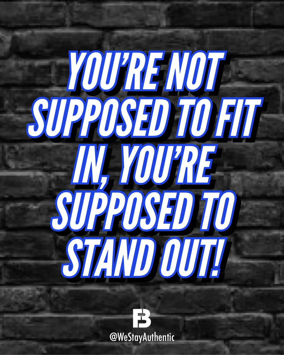 WeStayAuthentic's tweet photo. 🛑 Stop 🛑 tryna fit into someone else’s idea of who you’re supposed to be.
Be true to yourself 💯. #StayAuthenticAF https://t.co/iIkdQSaQsP