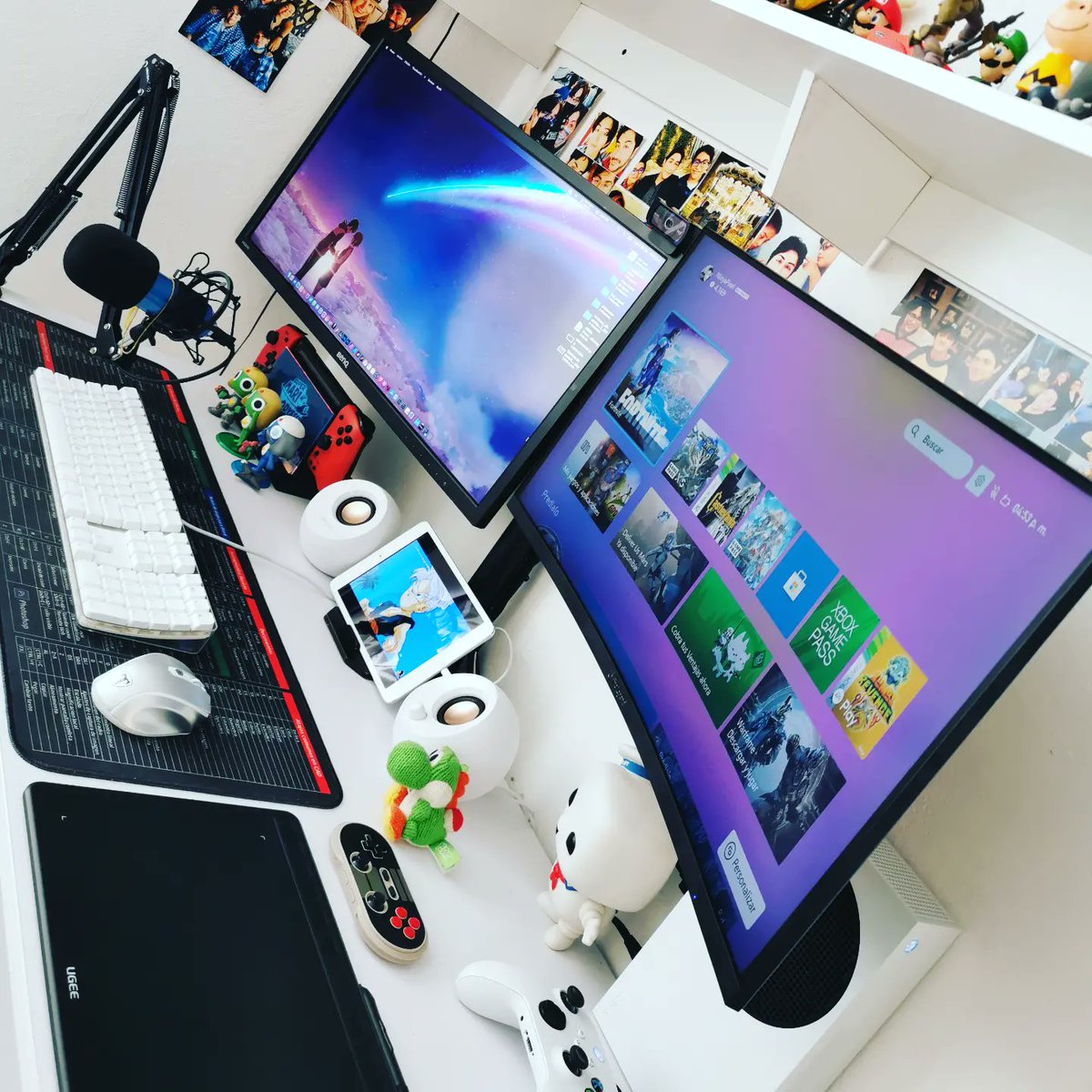 ininjapixel's tweet image. Ya quedó! Monitor nuevecin con macmini nueva, base para monitor doble y bocinas huevito Pebble de Creative 😊 #aopen #firelegend #macminim1 #macmini #pebble #xbox #nintendoswitch #setup
#setupgamer #setupgaming #setupinspiration