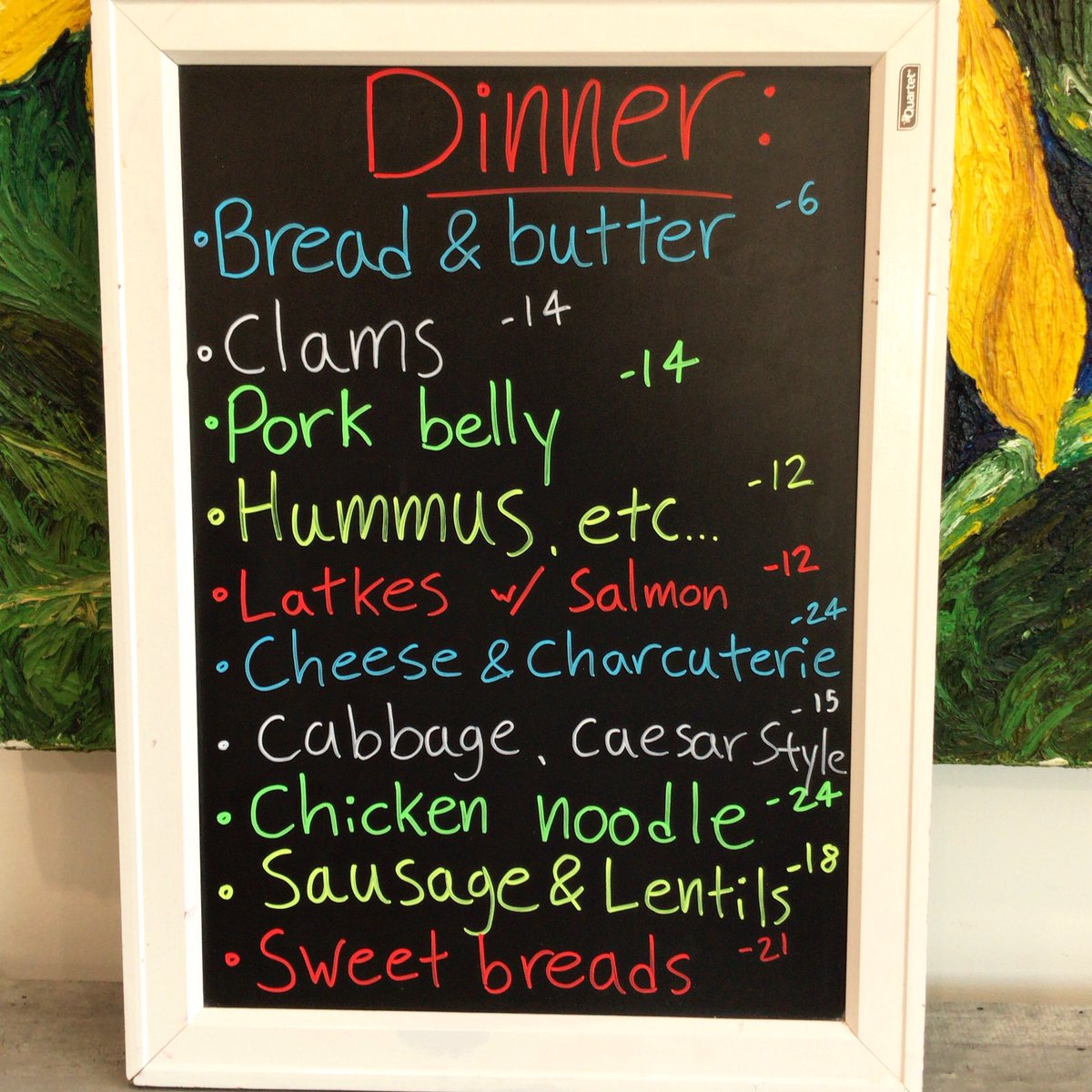 Tonight’s dinner menu! #eatlocal