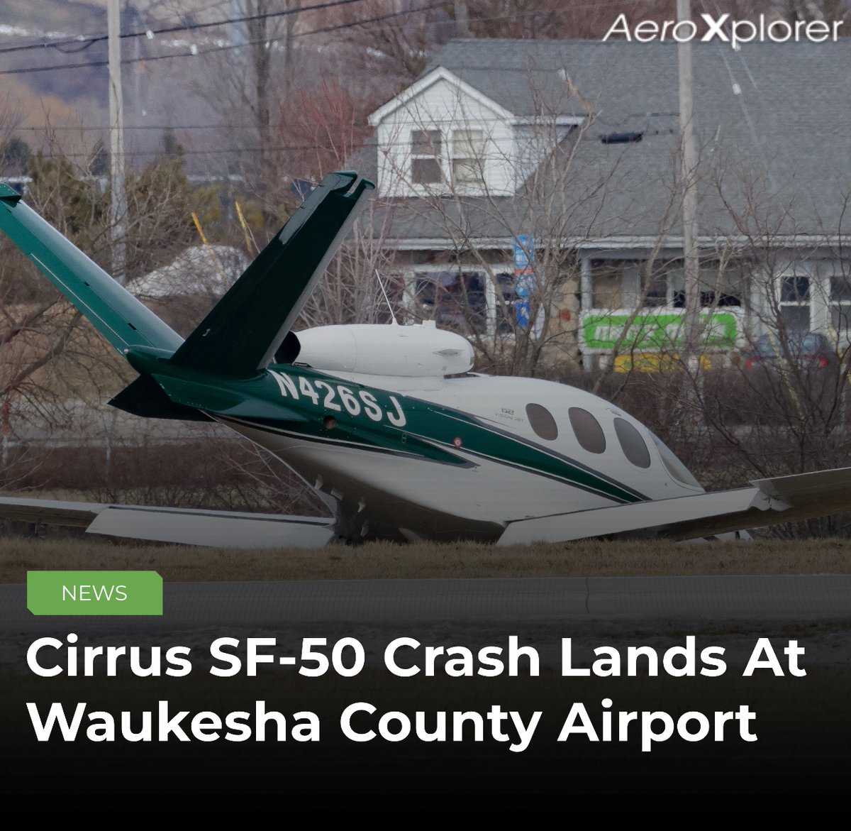Yesterday, a Cirrus Vision jet experienced a runway excursion when it made an emergency landing at Waukesha County Airport (KUES). The incident occurred at 9:57 am local time shortly after N426SJ departed runway 28. 

📸: AJ R. | AeroXplorer

#cirrusjet #cirrusaircraft #sf50