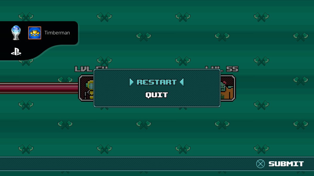 BrianW8513's tweet photo. # 158 Timberman VS
Timberman (PLATINUM)
#PlayStationTrophy #PS5Share, #TimbermanVS https://t.co/trKK7sf2Cn