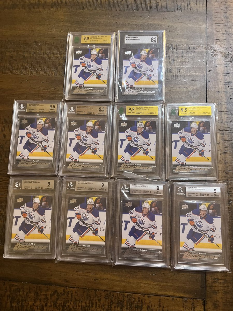 MMcardboard's tweet photo. Current McDavid stock https://t.co/TKMSXwFdec