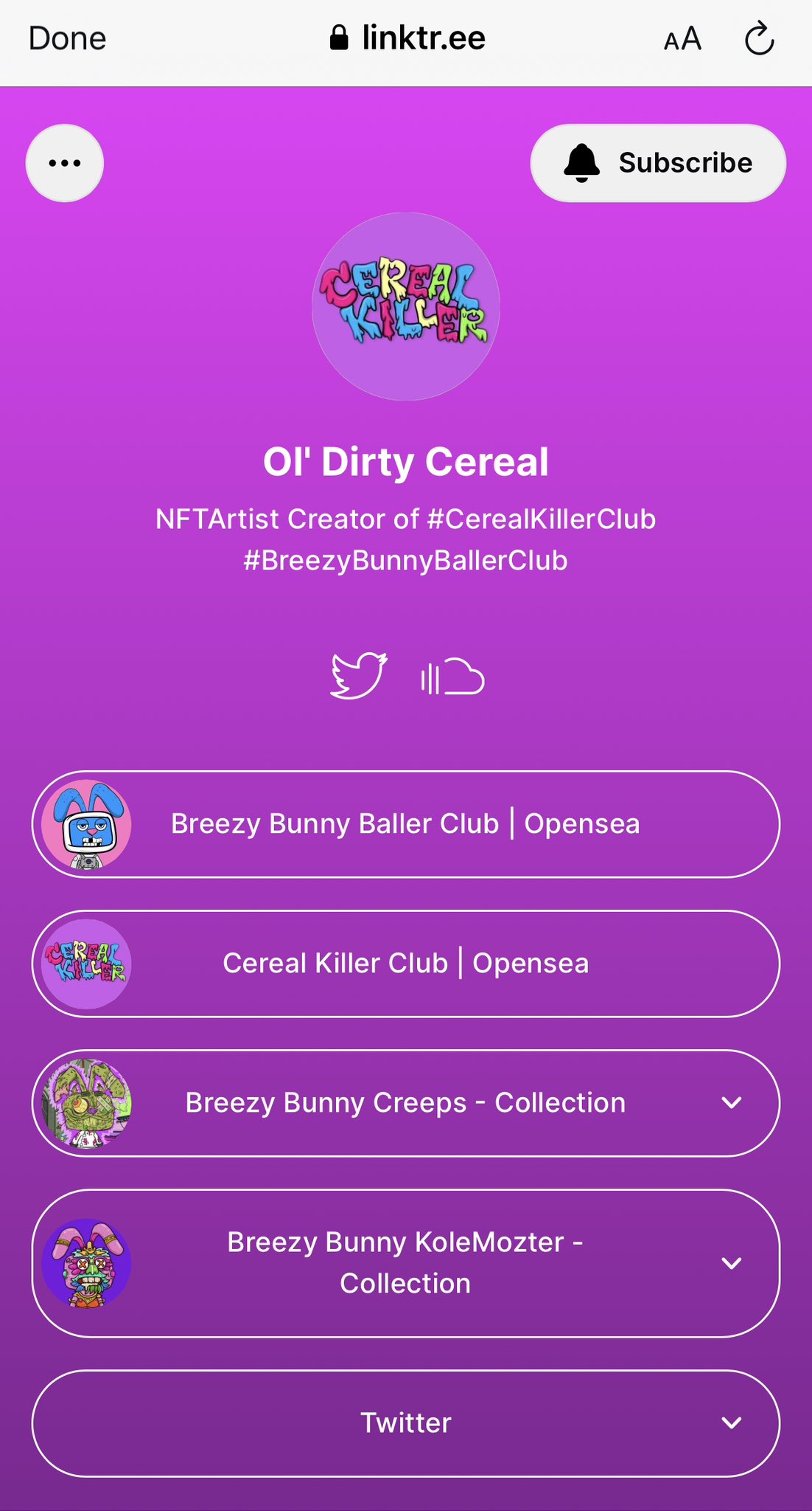 Cereal Killer Club 🥣 on Twitter "NFCreeps NFT_DirtBagDave opensea