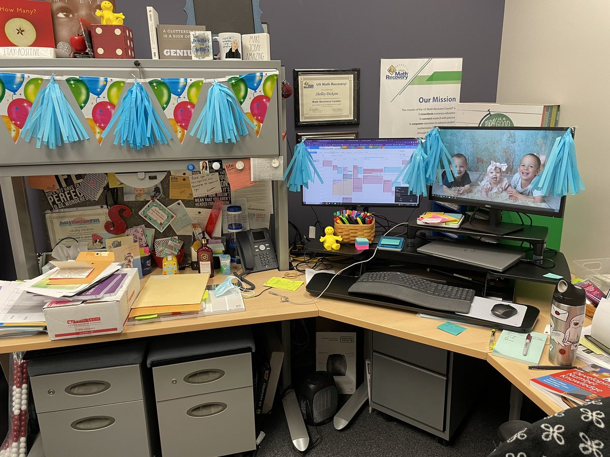 What a surprise to get a call from Math Recovery announcing this year’s Educator Award. Then a double surprise to come to my decked out hallway and office. I am so honored and humbled by this award. But we couldn’t have done it without such a strong team!#FCPS #FCPSmath