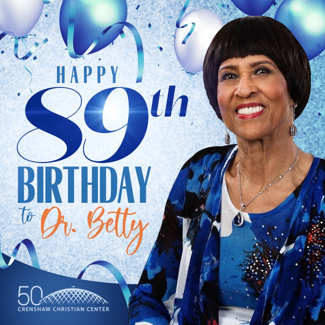 DrBAMCrawford's tweet photo. Happy 89th Birthday Dr. Betty Ruth Price! Thank you for your many years of ministry & wisdom from above. We love you! β₯οΈβ¨ππ½ππ«ΆπΎ #HappyBirthday #DrBetty #GrowinGodliness #WisdomfromAbove #CCC50 #EIFMinistries #BamCrawfordMinistries #TBT https://t.co/vXGE5zh5Yk