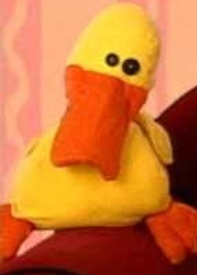 MelanatedMuppet's tweet photo. randomly just remembered this plush duck from blue's clues and how badly i wanted to have one https://t.co/1m8wibAajT