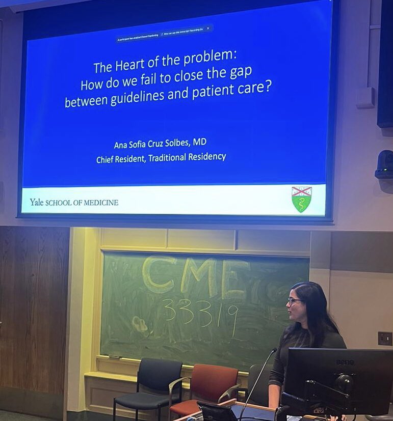 An out of body experience today talking about my passion at Medical Grand Rounds at Yale, the place that made me the IM doc I am today. Grateful for everything that brought me to this moment @YaleIMed @YaleIM_Chiefs @MarkDSiegel1