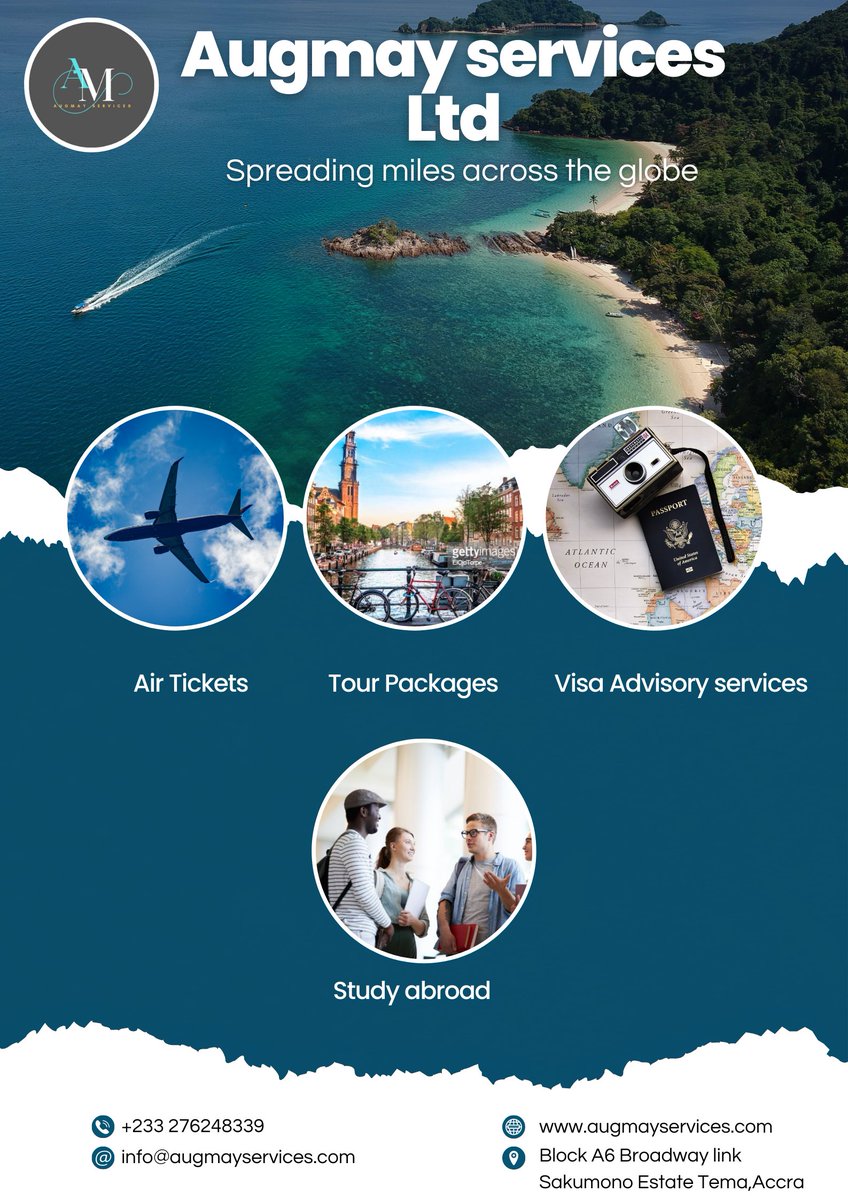 Augmayservices's tweet photo. Our services-at a glance
#Augmayservices @Creamy_Rain @AsanteEffeh @tenkorang3000s 

Contact us for the best airfares and packages https://t.co/E5xHes1zYq