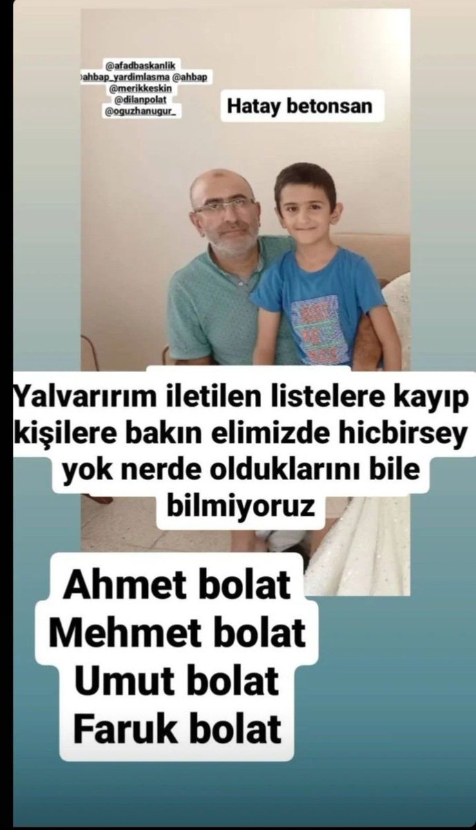 ÇOK ACİL YAYALIM RT LÜTFEN 

Konya'ya TahaDuymaza AcilYardım kamera İngiltere cengiz UMUT120SAAT Suriyede Ekrem İmamoğlu Zaniolo Mihriban Bir Fenerbahçeli Mehmet Akif Ersoy hilal Oğuzhan Uğur HalkTV dünyabankası SES VAR gemiyi aslanım Cüneyt Özdemir Korkunç Ağzına kurtarılmışlar