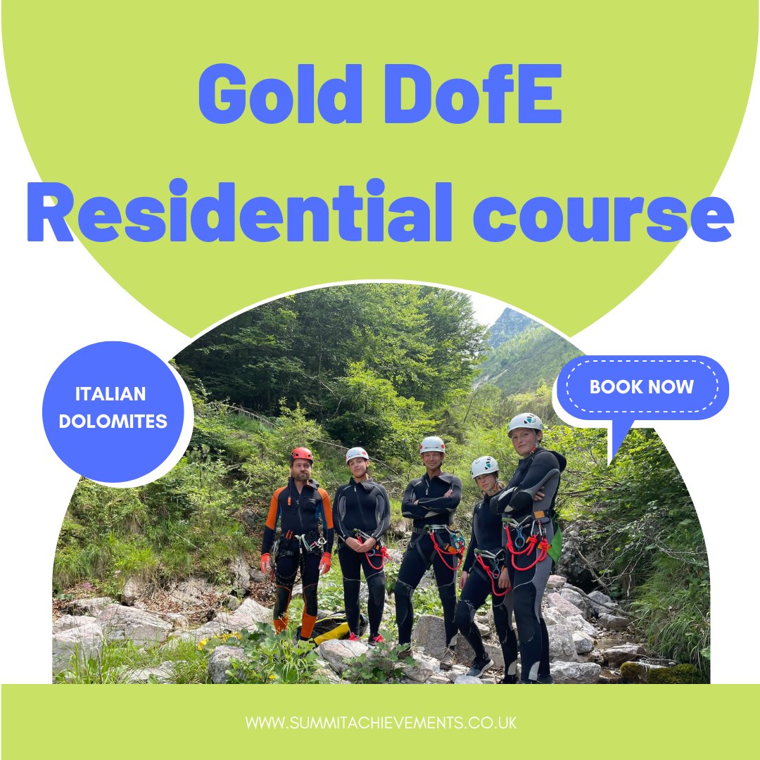 SummitAchieve's tweet image. 🚨Attention aspiring leaders!🚨 Join us in the stunning Italian Dolomites with our Duke of Edinburgh Gold Residential Courses. 🏔️🧗‍♂️🛶

Book your spot now! 📆👉🏼 kyra@summitachievements.co.uk
#leadership #development #dofe #golddofe