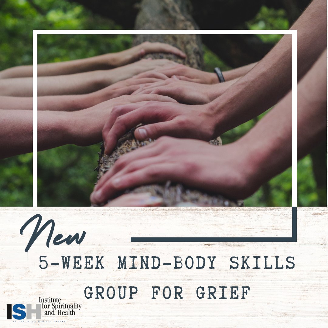 ishtmc's tweet photo. We are pleased to begin the first 5-Week Mind-Body Skills Group for Grief tonight!

Registration is open for the next session, beginning in May.

Click here to register and secure your spot for the May cohort: https://t.co/uGvqvTSppf

#ishtmc #bereavement #mbs https://t.co/c3SGqXkR8E