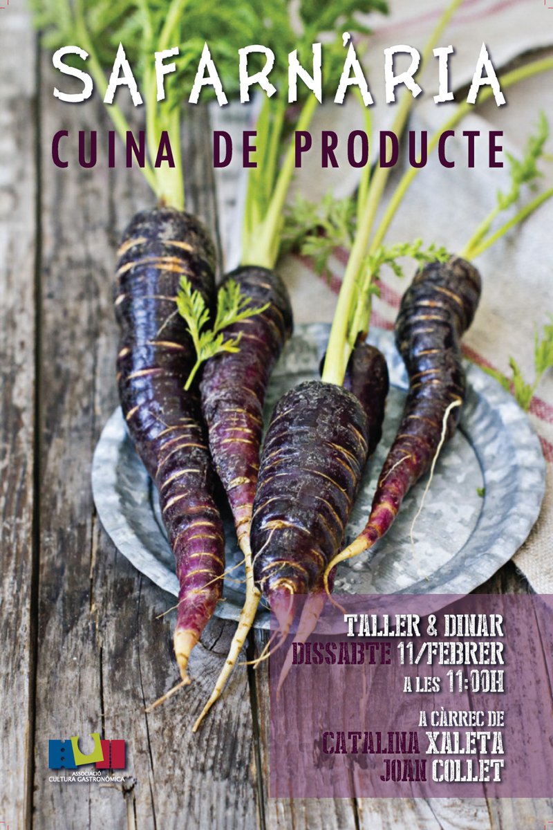 Ei me fa moltes ganes dissabte fer aquest taller a <a href="/aculturagastro/">Cultura Gastronomica</a>. La #safernària, un producte de la pagesia local que hem de posar en valor a la gastronomia!