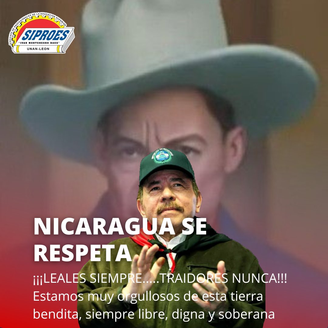 Esta es una gran victoria de la soberanía dignidad, respeto y de autodeterminación hacia nuestro pueblo y nuestras instituciones.
¡¡¡NO PUDIERON NI PODRAN!!!
#LeonRevolucion 
#UnidosEnVictorias 
#NoPudieronNiPodran
