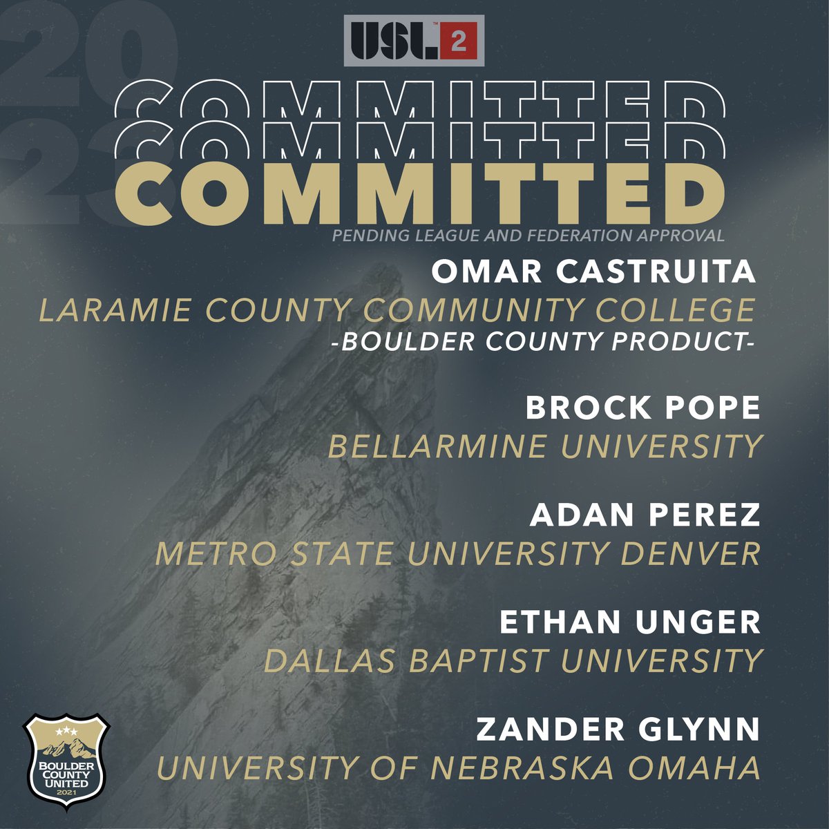 albionscboulder's tweet photo. We are proud to announce our second batch of USL 2 commitments! 

#bouldercountyunited #usl2 https://t.co/ThUB3uCtVz