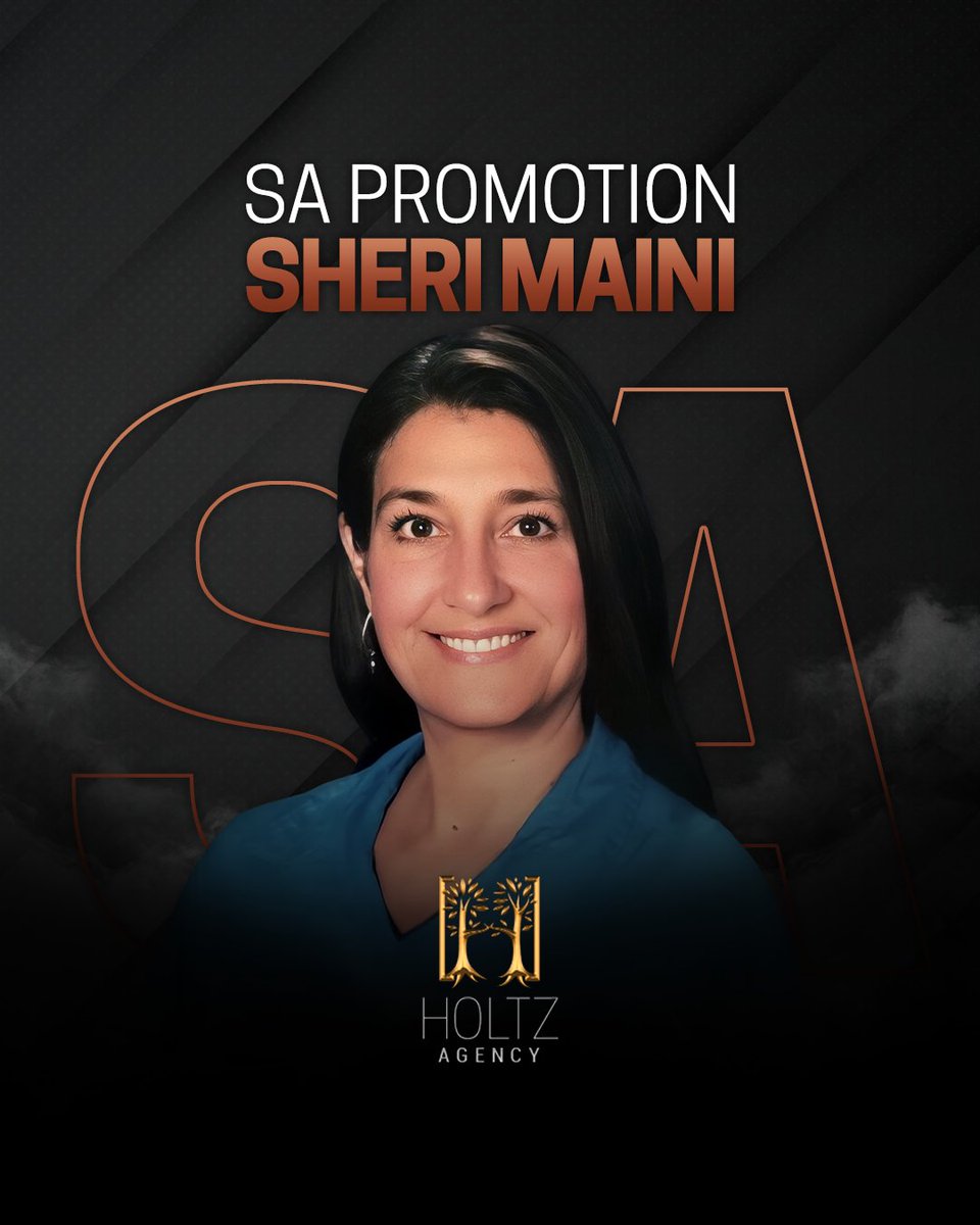 HoltzAil's tweet photo. Congratulation to our newest SA, Sheri! We are eager to see the great things you will achieve in this new role. 

#HoltzAgency #SA #Promotion #Leadership #Coverage#LifeInsurance #SafetyNet#Protection #Family #Finances#HardWork #Motivation #CommitToTheCulture#CTTC #AILife https://t.co/eCTrORdAsH