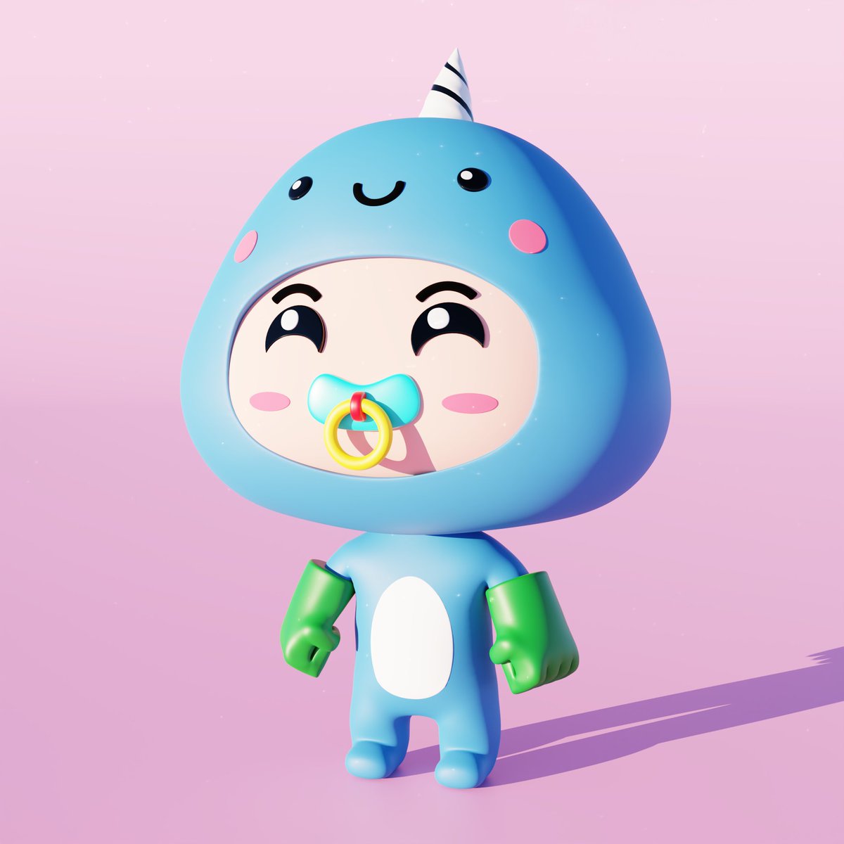 Mcfly589's tweet photo. I’d like to present 3D Fishcorn Bby!

This custom #NFT was created for the legendary @sooonefiver for holding a piece from my Distant Collection! It’s based off master creamer #18 by @CreamiesNFT!

Thanks for your support brother, we’ve got quite the journey ahead 😁❤️

#HBARNFTs https://t.co/XoSh8L9IvT