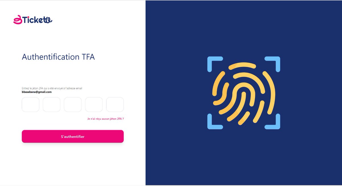 israelbad2k's tweet photo. Ticketo rejoins la liste des grandes Applications en integrant l'authentification a deux facteurs pour la sécurité des comptes de createurs de Événements . 

Encore un pas vers le succès ! 

La sortie de la nouvelle version Tiicketo se rapproche . https://t.co/jii1I13ldL