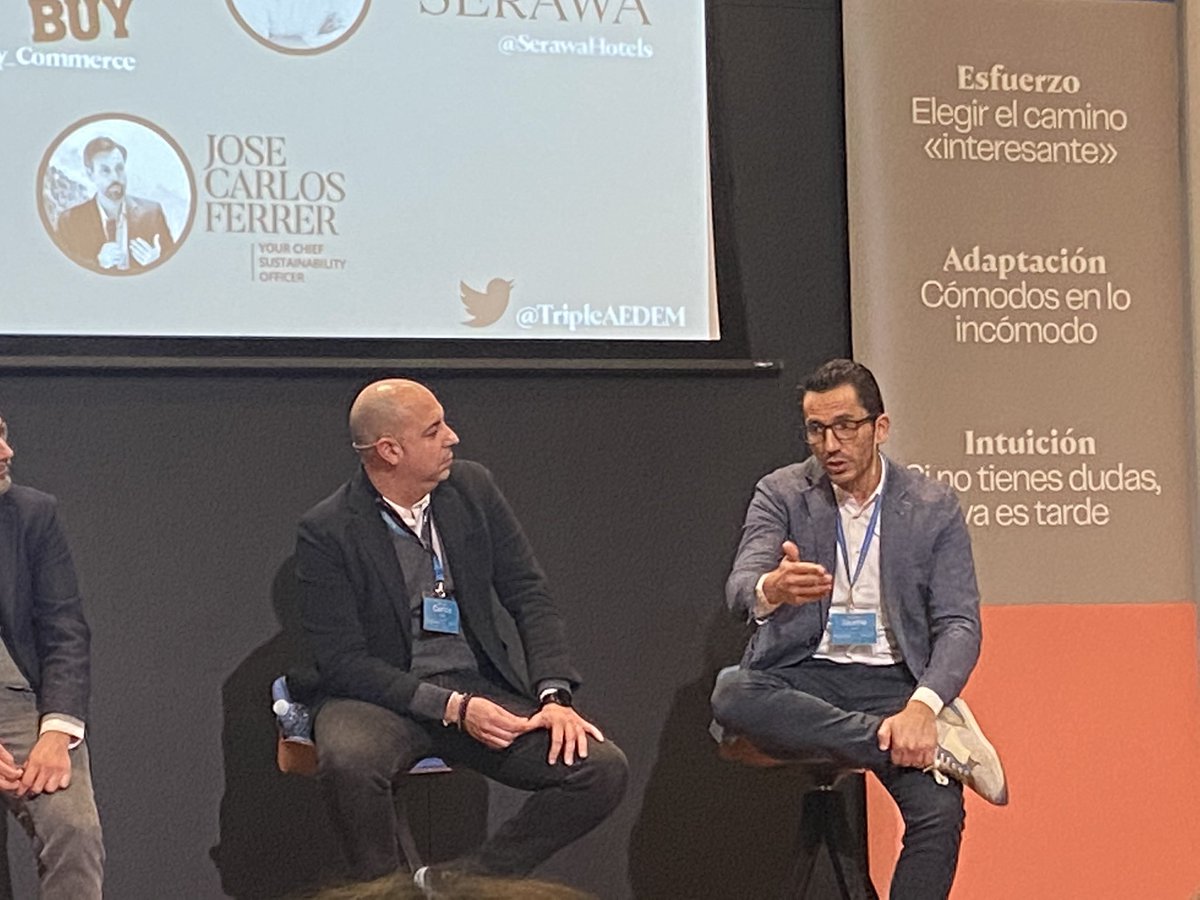 SaluPedros's tweet photo. La #sostenibilidad ya no es una opción. Las empresas deben generar un impacto positivo en la sociedad. Interesante debate @TripleAEDEM con
Jose Carlos Ferrer @EDEMempresarios Helena Mansilla @SGS_Spain Carlos García @BigBuy_Commerce Jaume López @MercadoIT José Ramón @SerawaHotels https://t.co/z1QrtveC1J