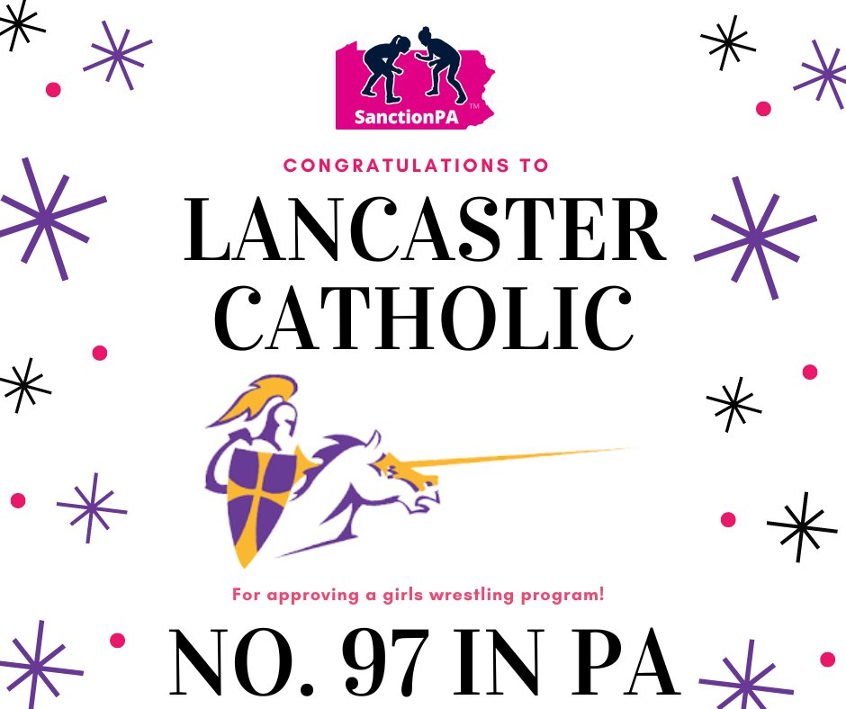 PA_GirlsWrestle's tweet image. Congratulations to Lancaster Catholic for starting a girls wrestling team.  Another program for the Lancaster Lebanon League! #3toGo #SanctionPA @ScottFMartin @RepAnnFlood @PAPowerWrestle @PA_wrestling @ptoc134