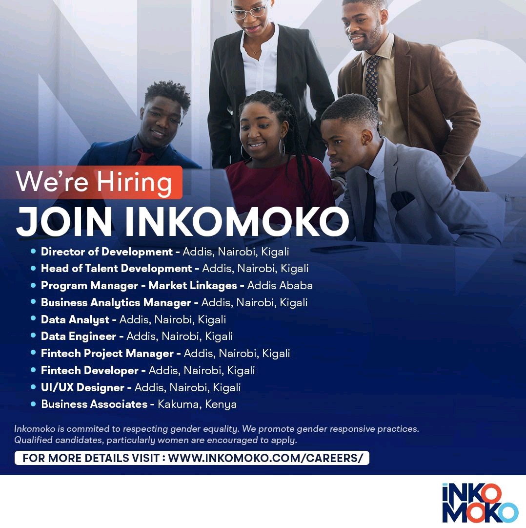 Maryamhussein_'s tweet photo. More exciting opportunities for you at  @InkomokoRwanda @inkomokoEthio @inkomokoKenya today!!! https://t.co/W4FVgJhhFB