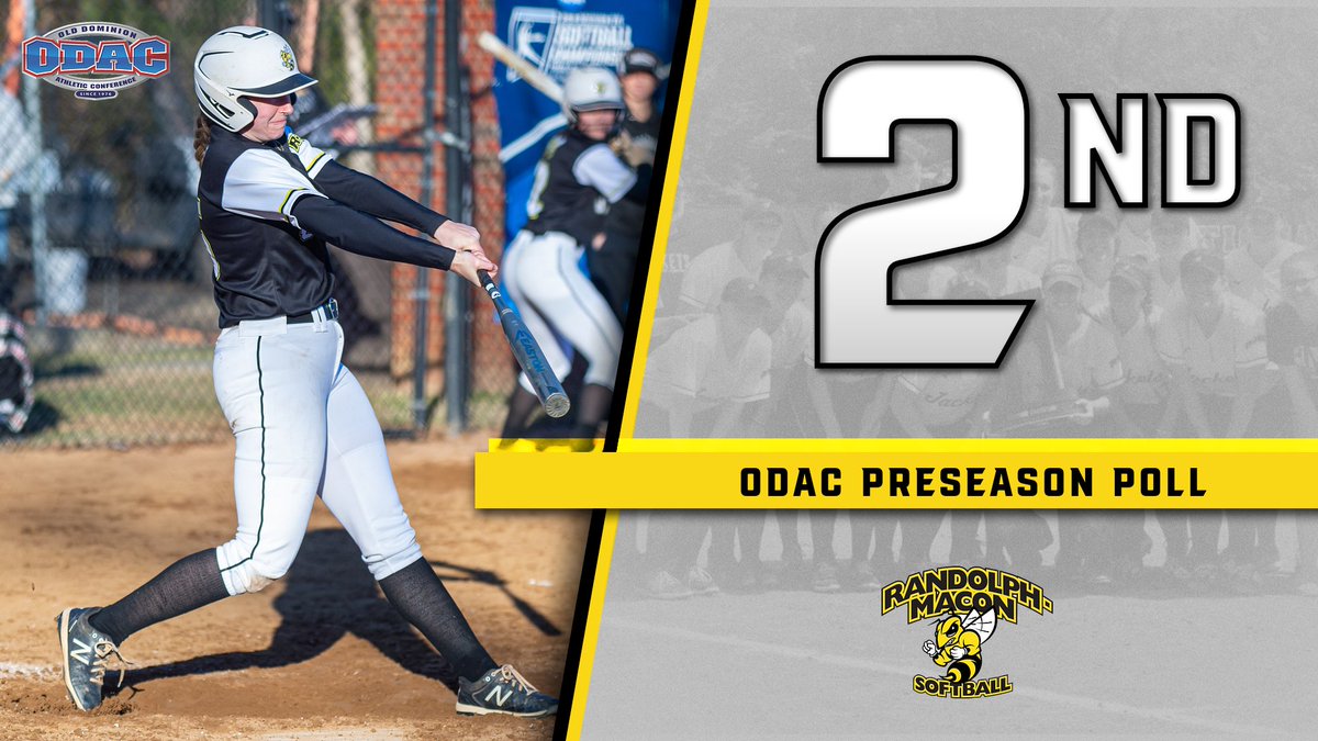 Softball Picked Second in Preseason ODAC Poll

📰: bit.ly/3Ic51BM

#SwarmSzn <a href="/RMC_Softball/">Randolph-Macon Softball</a>