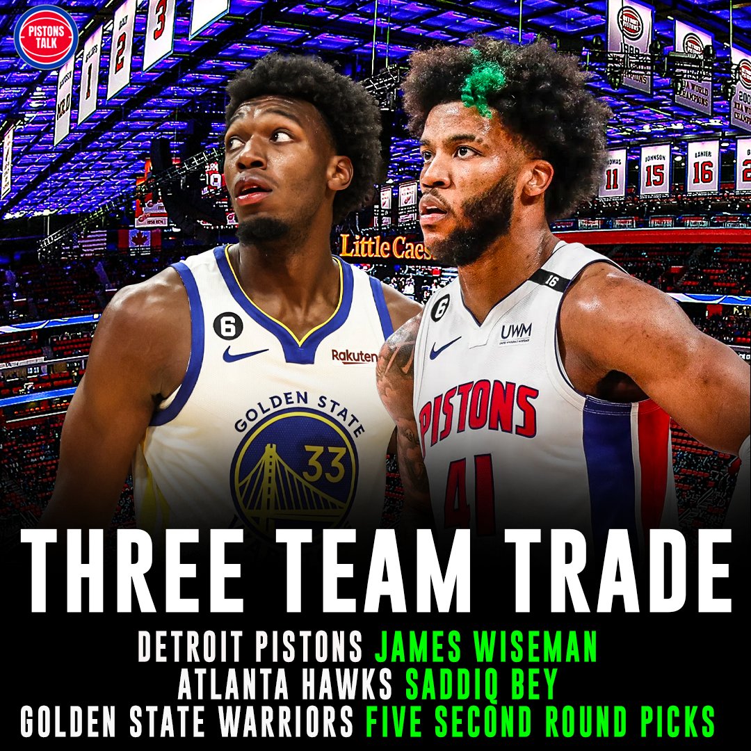 Pistons Talk on Twitter "The Detroit Pistons have traded Saddiq Bey to