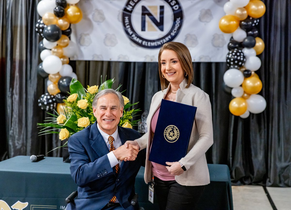 Greg Abbott on Twitter "Proud to present the Milken Educator Award