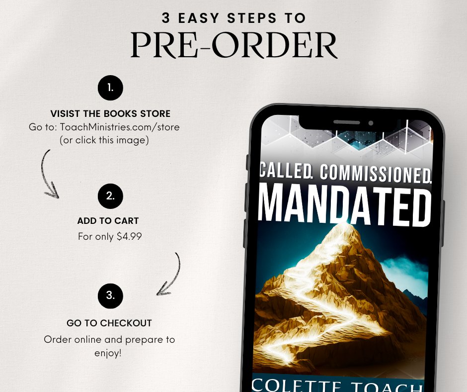 PropheticAmi's tweet image. Don't wait Prophets -get the latest book by Apostle Colette Toach (Pre-Order) is available now!🔥💥 ONLY $4.99!!!
toach-ministries.com/store/called-c…