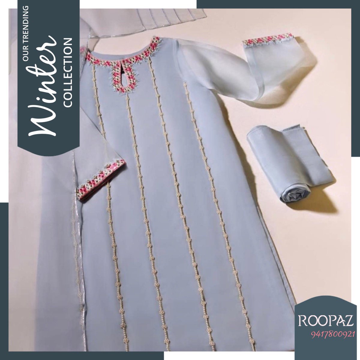 ROOPAZofficial's tweet photo. Its very #beautiful in #style &amp; #colour . Perfect in its #embroidery &amp; fabric check this #out . Inquiry on whats app 94178-00921 &amp; visit https://t.co/hyp1ubEaUF 🙏🙏 https://t.co/VhdrRLe81k
