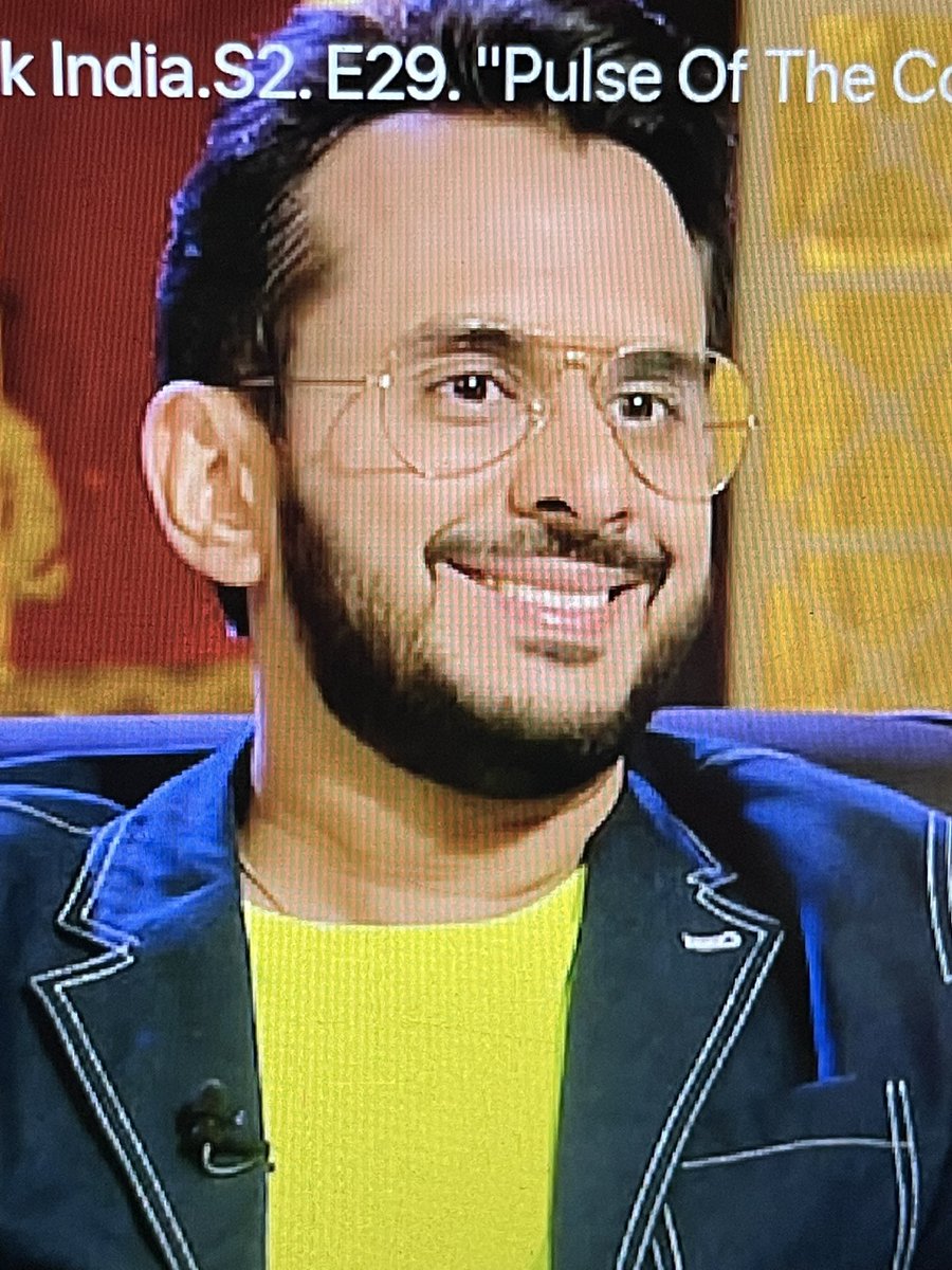 JeinSanidhya's tweet photo. Aman as CHAMAN #SharkTankSeason2 @amangupta0303  @sharktankindia https://t.co/oYkOOCR6tL