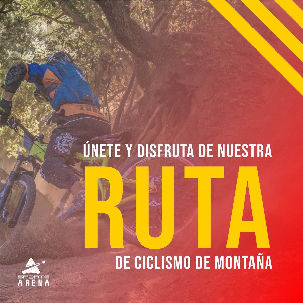 En Sports Arena tenemos una nueva opción para ti, ¡Conoce nuestra ruta de ciclismo de montaña! 🚴‍♂️🚵🏼‍♀️🙌🏽😉
.
.
6 km llenos de increíbles subidas y bajadas que te llenarán de adrenalina 🔥🔥🔥.
.
.
Ven y disfruta del ciclismo con nosotros. 👏🏽🚵🏽😎.