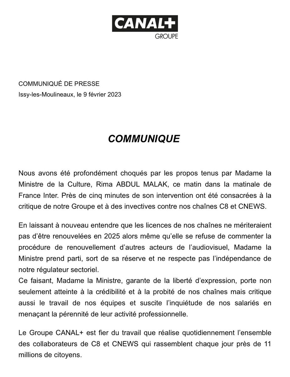 christine_kelly's tweet photo. Lorsque j’étais au CSA (Arcom)  le ministere de la culture ne devait en aucun cas faire pression sur nous, membres indépendants. 
La loi définit cette indépendance…
Pourquoi aujourd’hui faire pression pour supprimer Cnews et C8? 🤔
#facealinfo https://t.co/1IVtN0NjhI