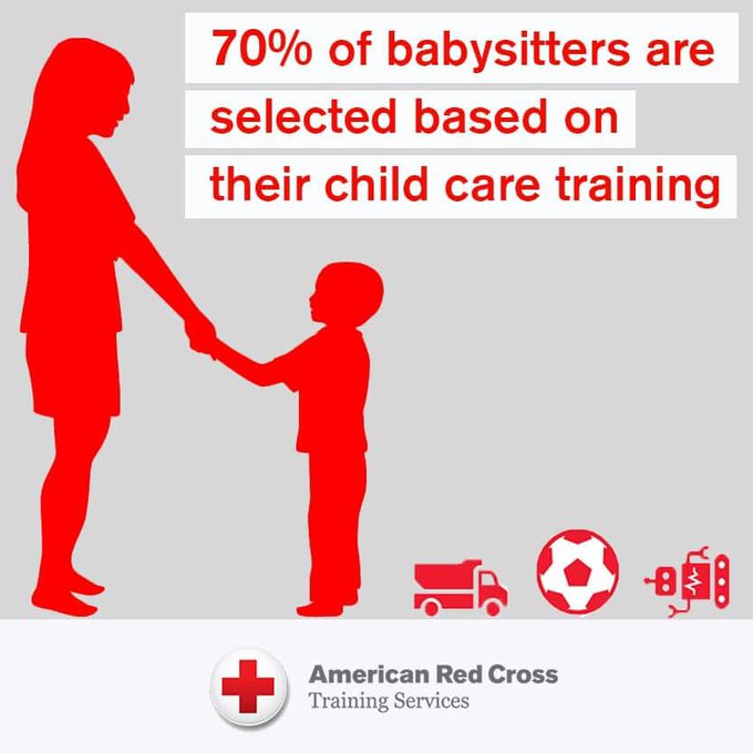 American Red Wisconsin on Twitter: "Become the best babysitter you can be by taking a Red Cross babysitting course! Sign up for a course at https://t.co/MFWHAMPMLL and be the best