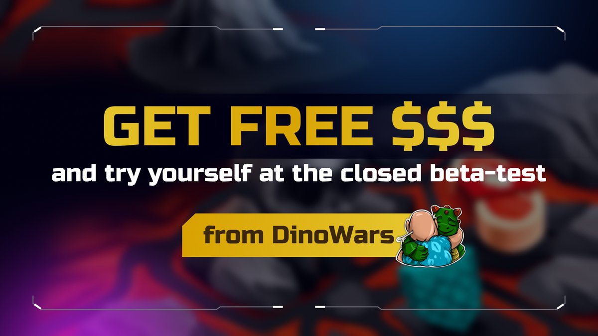 DinoWars_Game's tweet photo. Get  $$$ and try yourself at the closed beta-test from DinoWars🦖

You have chance to reach the legendary level in Discord and surely take part in the beta-test.

Just follow the tasks and gain not only the experience but $$$ cash also with our CREW 
👉 https://t.co/UAuJS35Cgr https://t.co/xPZoo8goAC