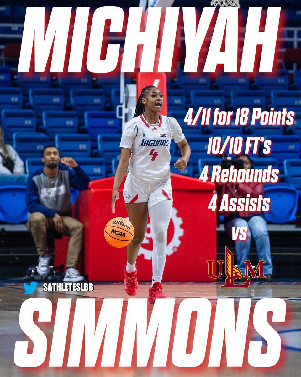 Sleeper Athletes Ladies Basketball (@sathleteslbb) on Twitter photo #Ely HS (FL) alum & #SouthAlabama #Jaguars true freshman PG Michiyah Simmons (<a href="/MichiyahS/">Michiyah Simmons</a>) led all scorers with 18 points and finished 4 rebounds, 4 assists and a perfect 10/10 from the free throw line #Ely HS (FL) alum & #SouthAlabama #Jaguars true freshman PG Michiyah Simmons (<a href="/MichiyahS/">Michiyah Simmons</a>) led all scorers with 18 points and finished 4 rebounds, 4 assists and a perfect 10/10 from the free throw line