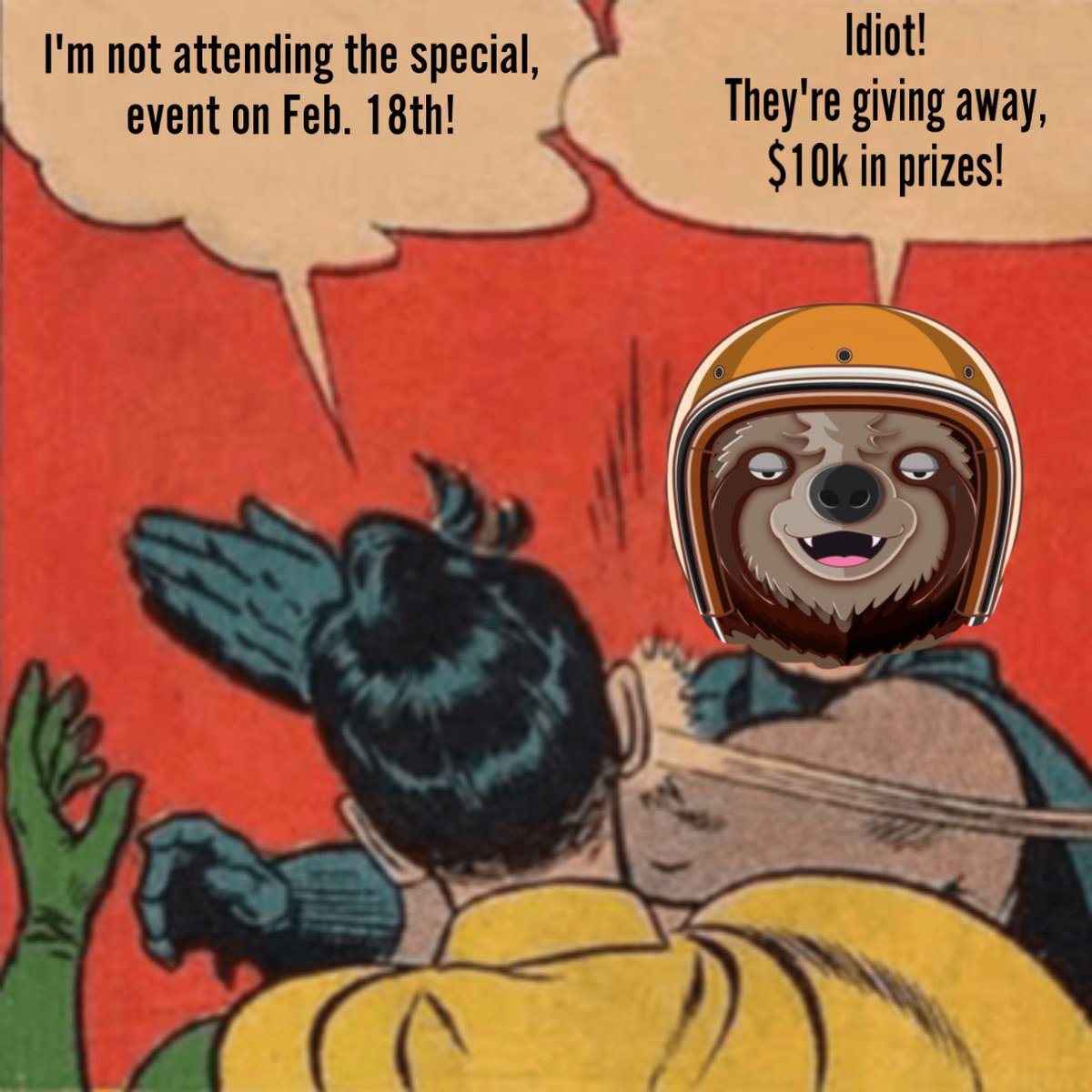 theobewhoturnz's tweet photo. Make sure y’all 🔗 with @Bumbleberry_net for the special event on the 18th!! $10k NFT Giveaway 🥵🥵
Don’t forget to enter the #SlothMemeCompetition before then!!
#SlothSeason2 #Loopring #LRC #L223 #L2 https://t.co/8BuXO3HtIY