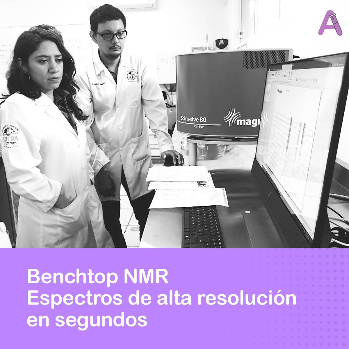 Con los RMN de mesa Spinsolve de Magritek, se pueden obtener espectros de alta resolución literalmente en segundos, su mantenimiento es prácticamente cero, no requieren de ningún tipo de criogénico.

Whatsapp: bit.ly/3GWYB6s
📸#UNPA Oaxaca México.

#BenchtopNMR #NMR #RMN